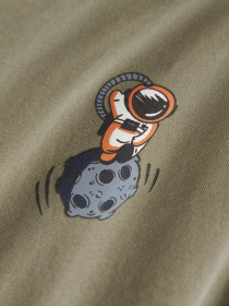 NAME IT Langærmet Bluse Victor Mermaid Spaceman